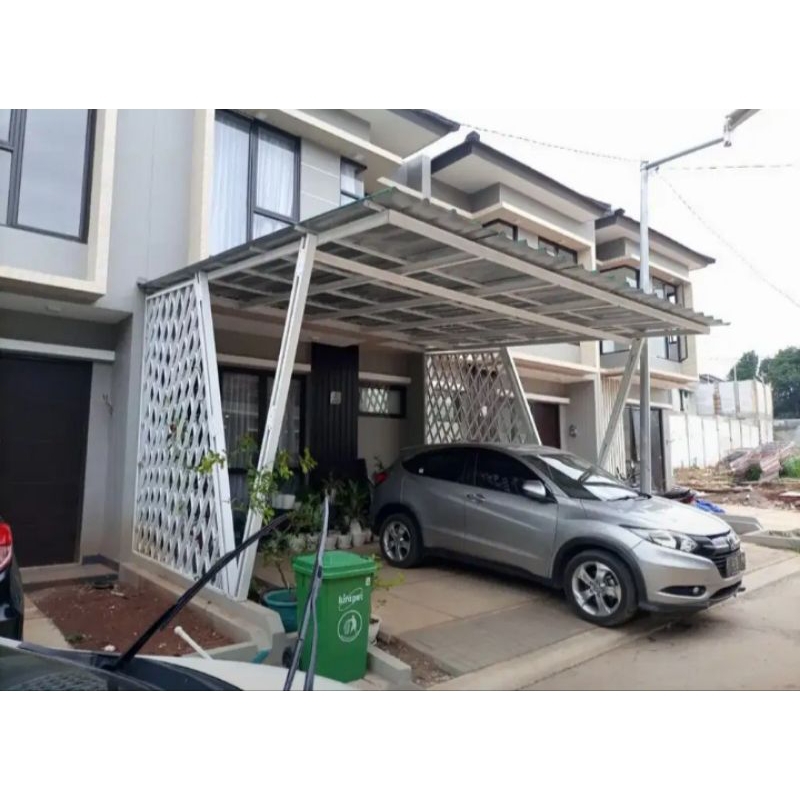 garasi baja ringan atap spandek