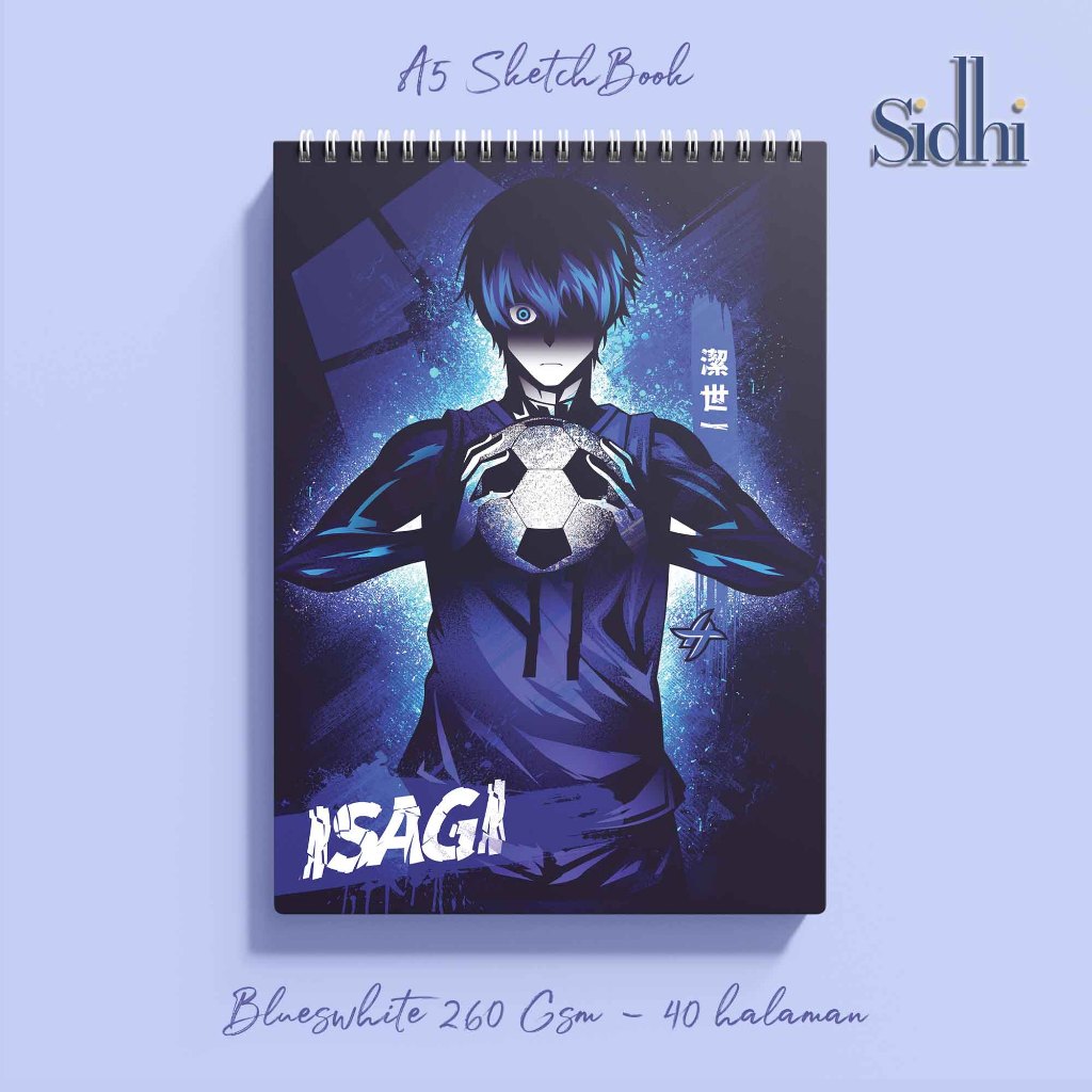 

sidhi premium sketchbook a5 spiral softcover tema anime sepak bola bluelock