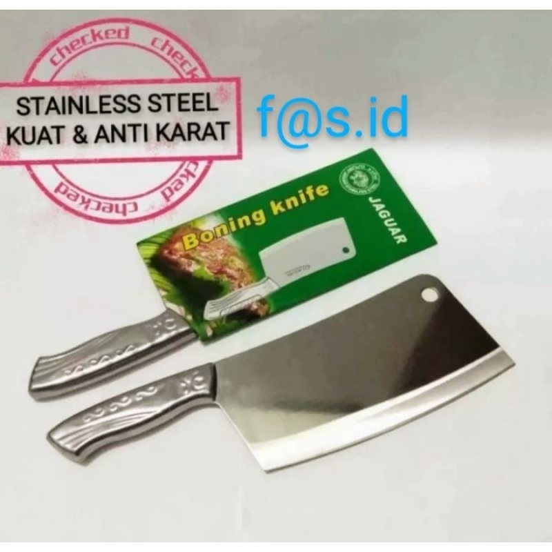 Pisau Daging Cacah Tulang Jaguar Besar / Pisau Dapur / Pisau Pemotong Boning Knife