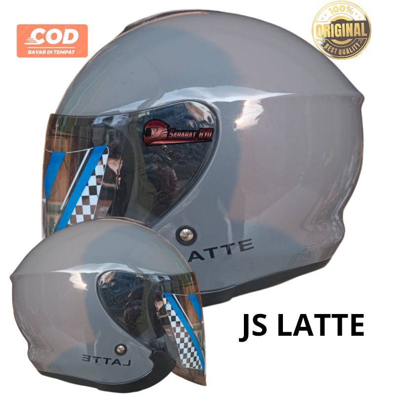 HELM JS EVO LATTE HIJAB ORIGINAL GORILA GREY GLOS