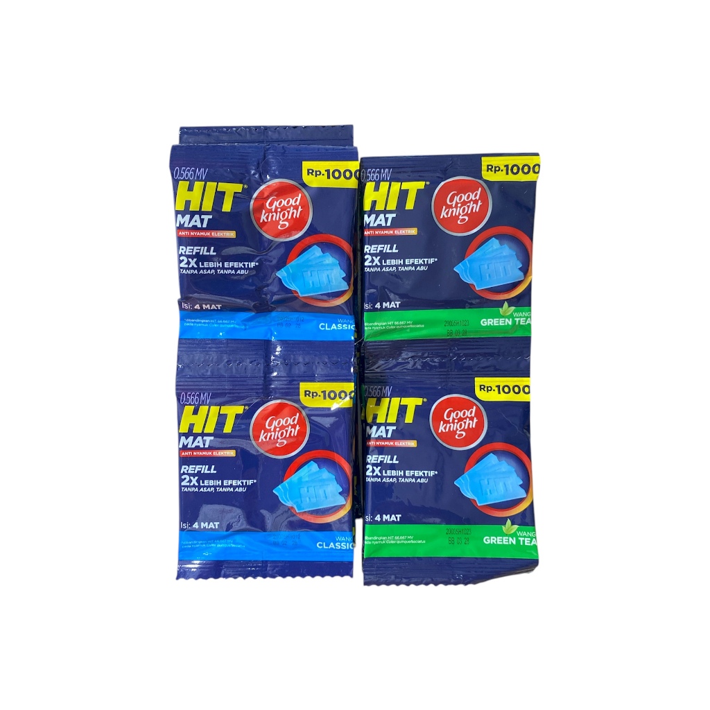 Hit-Mat Obat Nyamuk Isi Ulang Renteng Isi 12pc Sachet Hit Mat Elektrik Refil Hanger Renceng Obat Nya