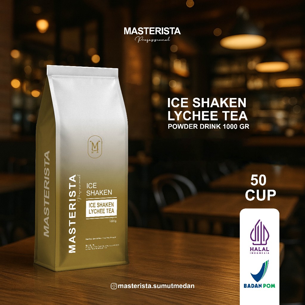 

MASTERISTA LYCHEE TEA 1KG/Bubuk Minuman Rasa Leci / Bubuk Leci Tea