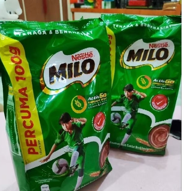 

Nestle milo bubuk ukuran 900+100 gram
