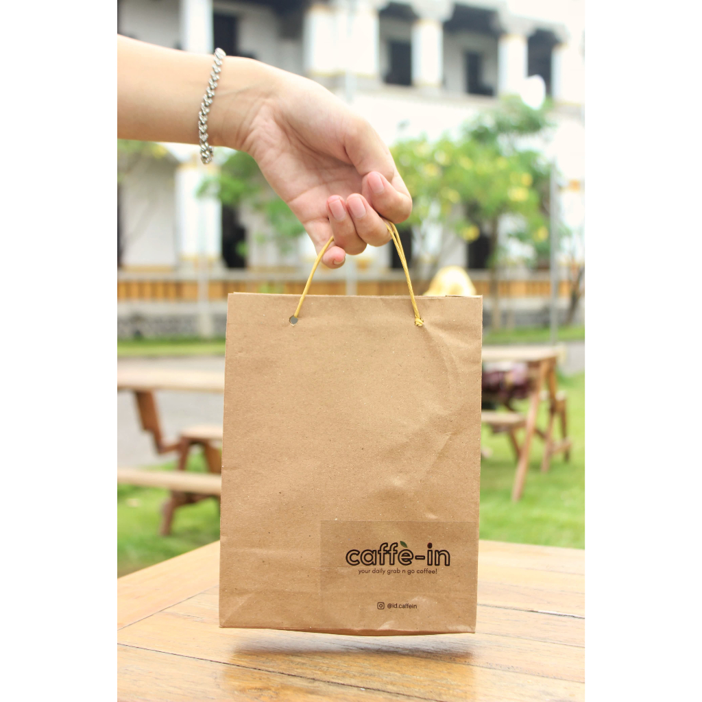 

Tas Paper Bag Kraft Coklat Polos Aesthetic