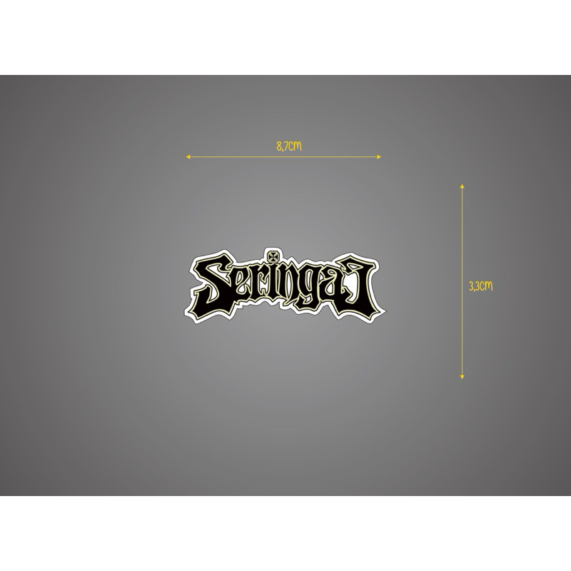 

stiker SERINGAI band indie heavy metal vinil glossy skena logo