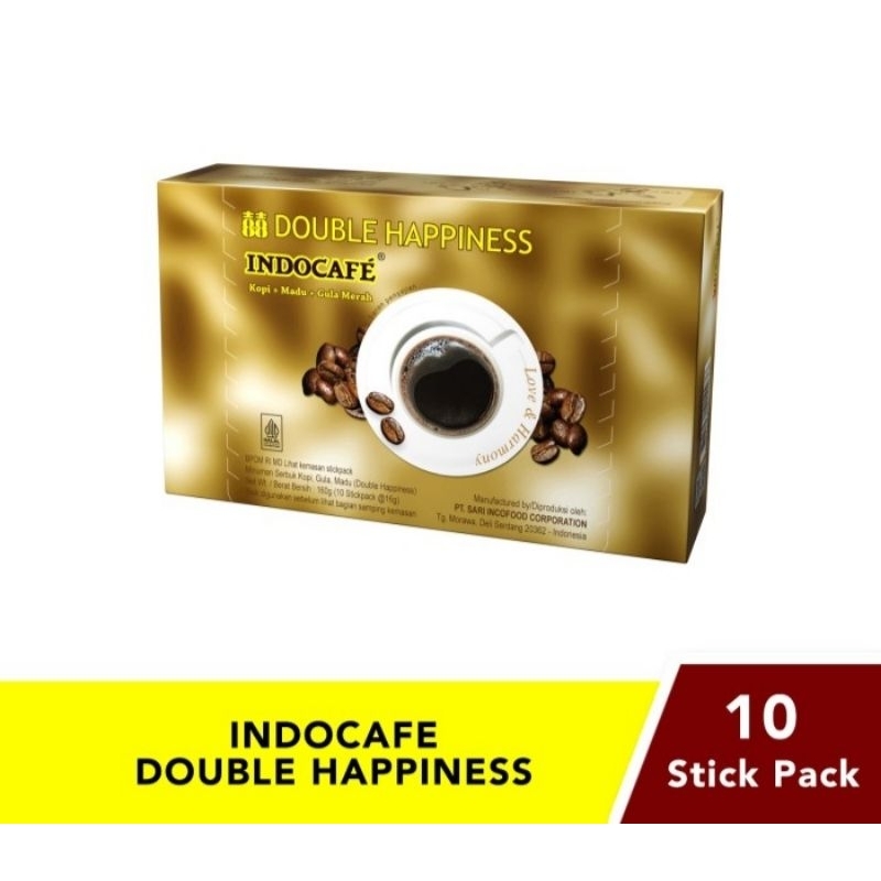 

TERMURAH !! Indocafe DOUBLE HAPPINESS Kopi gula merah + madu 10pcs BACA DESKRIPSI