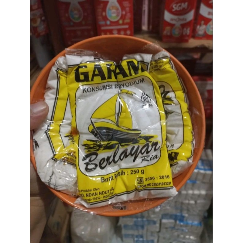 

Garam mangkuk isi 3 pcs garam 250 g