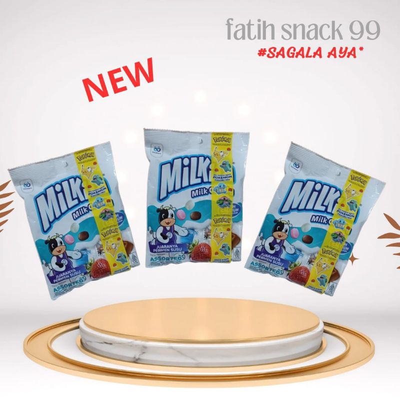 

PERMEN MILKITA BAG ISI [ 40 x 2.5 g] MILK CANDY ASSORTED MIX
