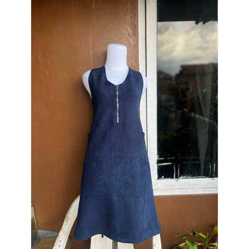 dress wanita satin velvet