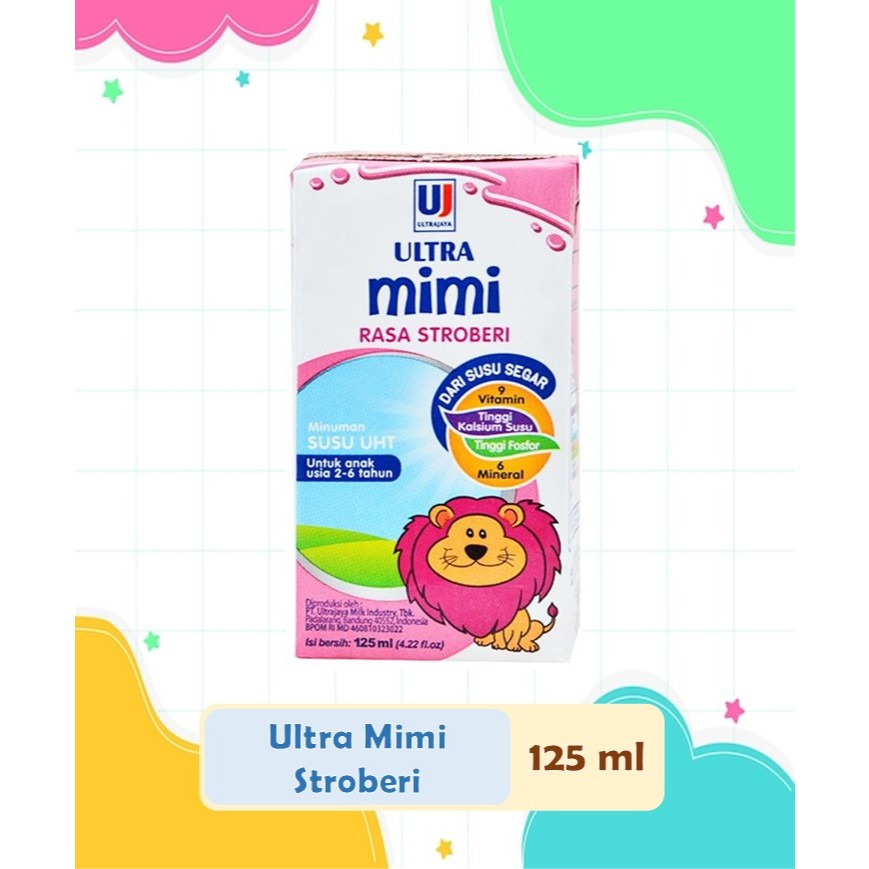 

Susu UHT ULTRA MIMI KIDS 125ml Rasa Stroberi - Susu Kotak - Susu ULTRA