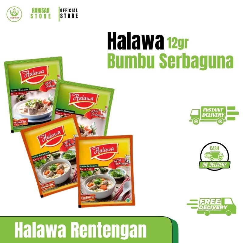 

Bumbu Halawa Kaldu Masakan Serbaguna Rentengan | Bumbu Masakan Dapur 1 Renteng Isi 12