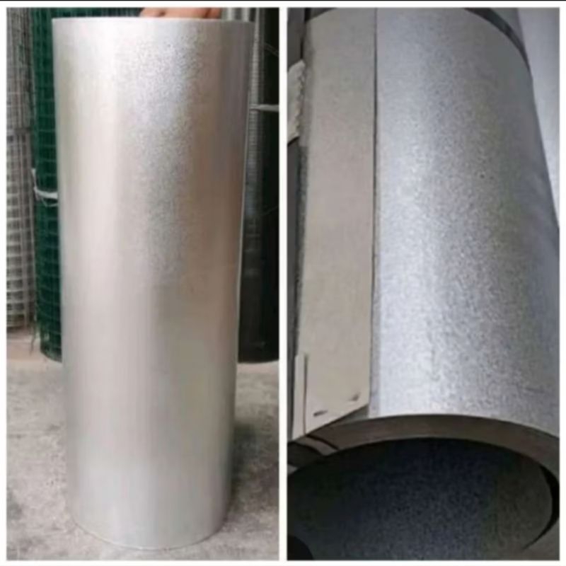 Galvalum Seng Talang Lebar 60 cm Tebal 0.2 mm Per Roll 48 Meter