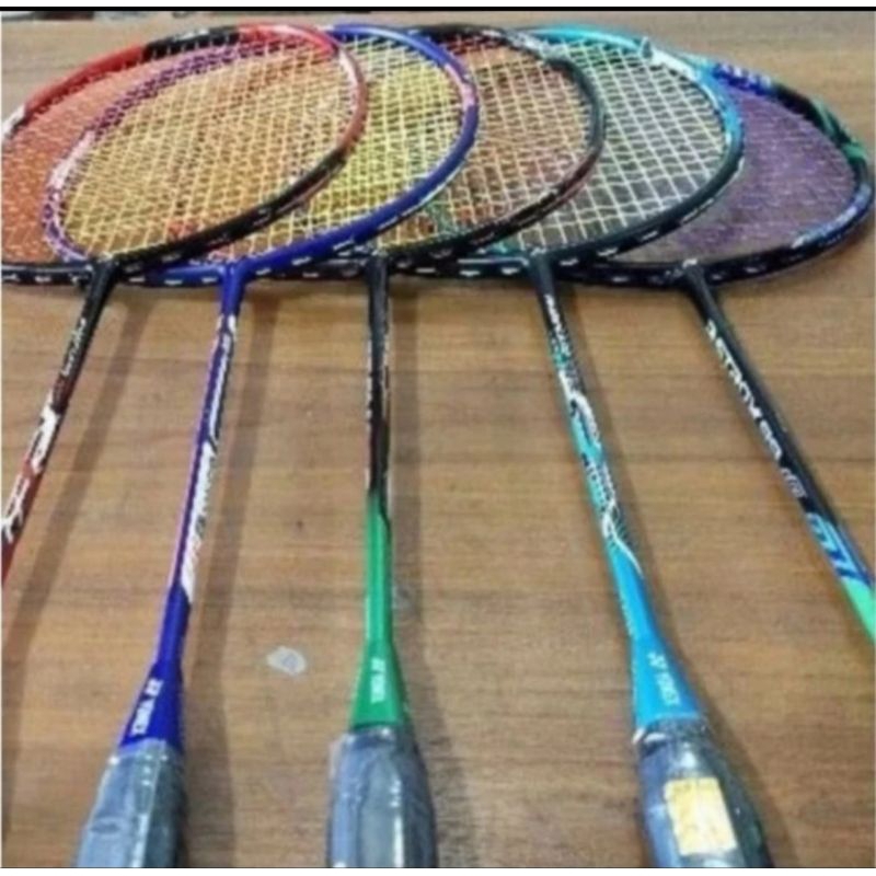 Raket badminton full carbon bonus tas dan grip karet