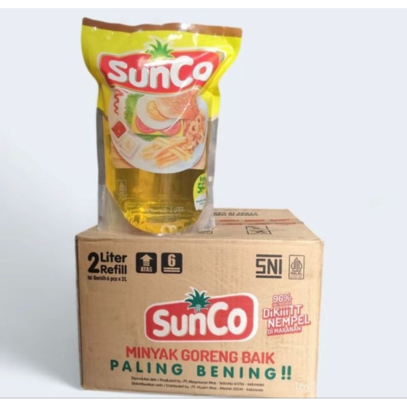 

SUNCO MINYAK GORENG 1 KARTON [6 PCS X 2L REFIL]