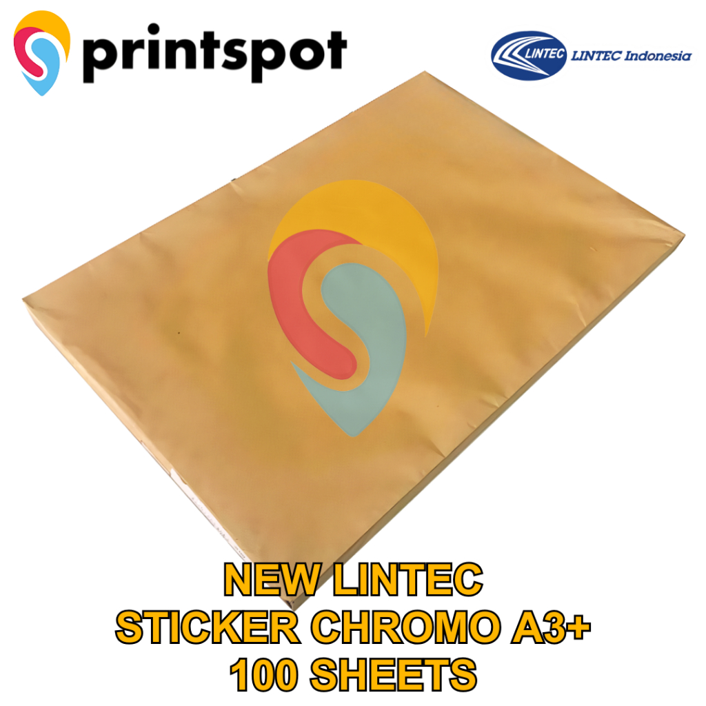 

LINTEC Sticker Label Chromo Bontak A3+ New Stiker Kromo Glossy Digital Print - Isi 100 Lembar