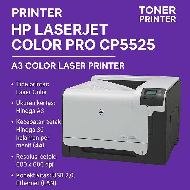 Printer Hp LaserJet color pro cp5525 A3