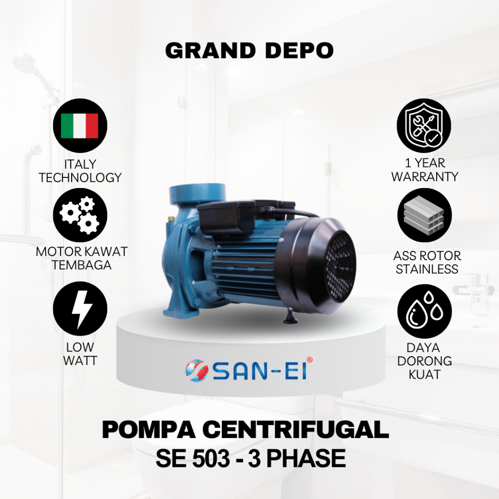 San Ei Pompa Air Centrifugal SE 503 - 3 Phase / Pompa Air Irigasi San Ei