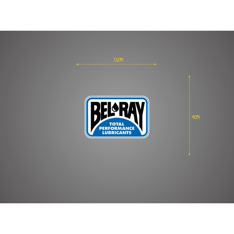 

BELRAY stiker brand motor gas oil car esthetic