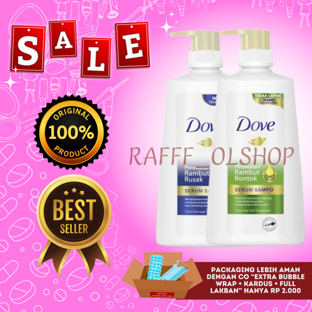 DOVE SERUM SHAMPOO 680 ML - DOVE SHAMPO RAMBUT RONTOK - DOVE SHAMPO RAMBUT RUSAK