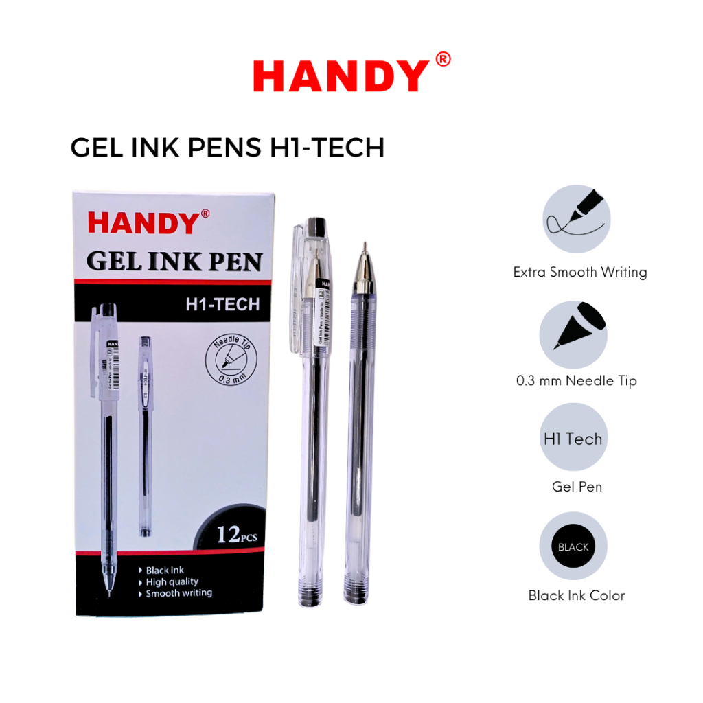

Handy Gel Pen Pulpen Pena H1 Tech 0.3 mm