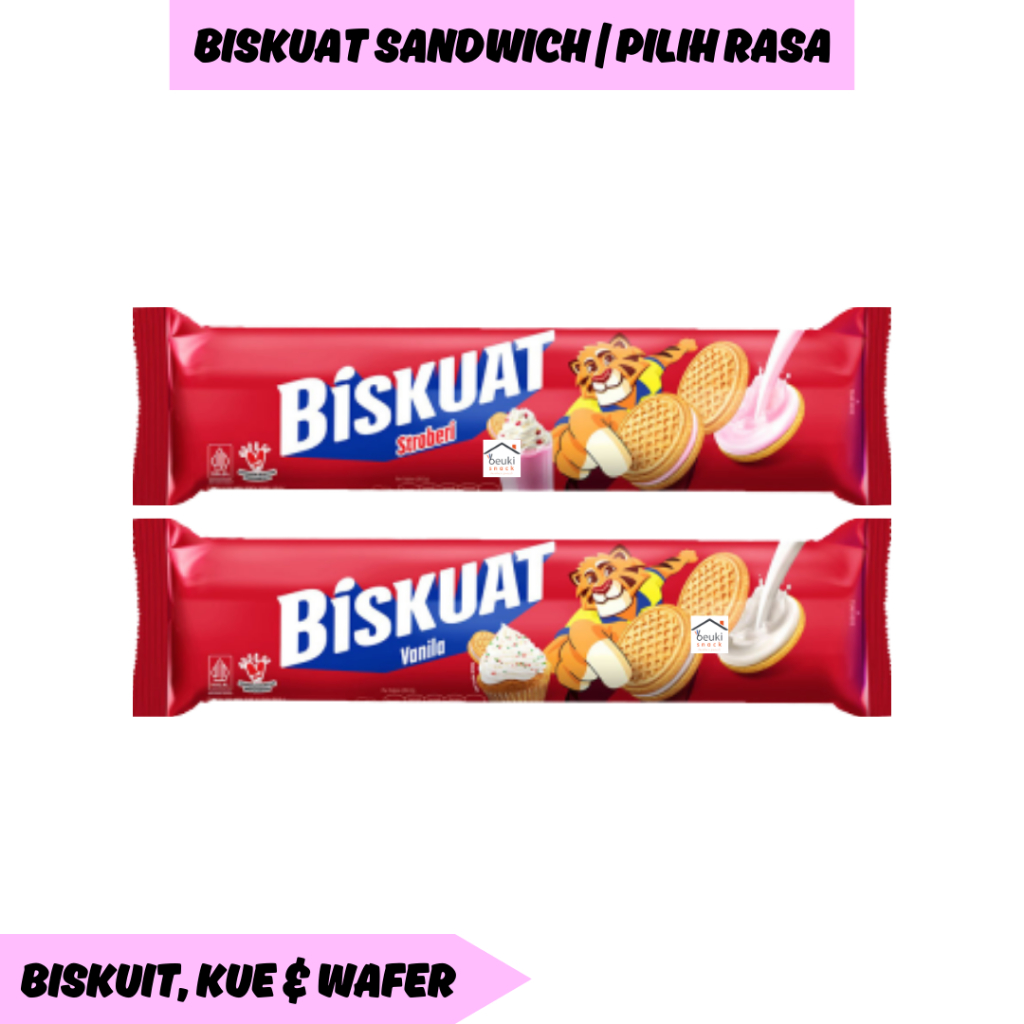 

Biskuat Sandwich Kemasan Roll Berbagai Varian Pilih Rasa