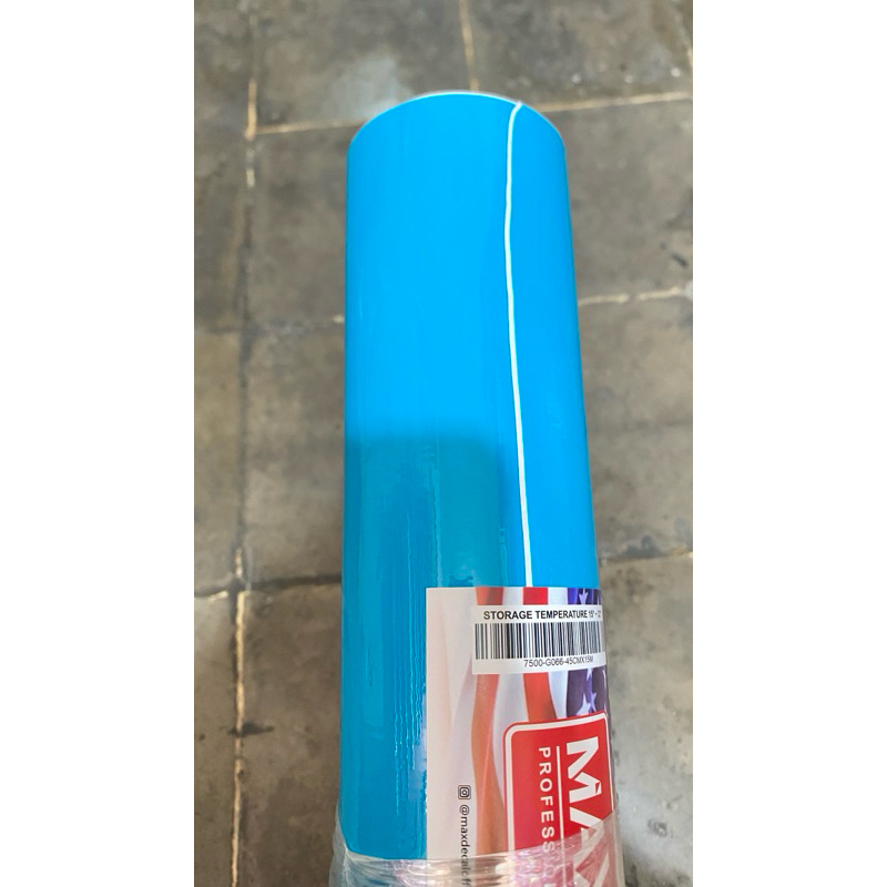 skotlet biru muda glossy maxdecal 7500-G084 stiker biru muda glossy