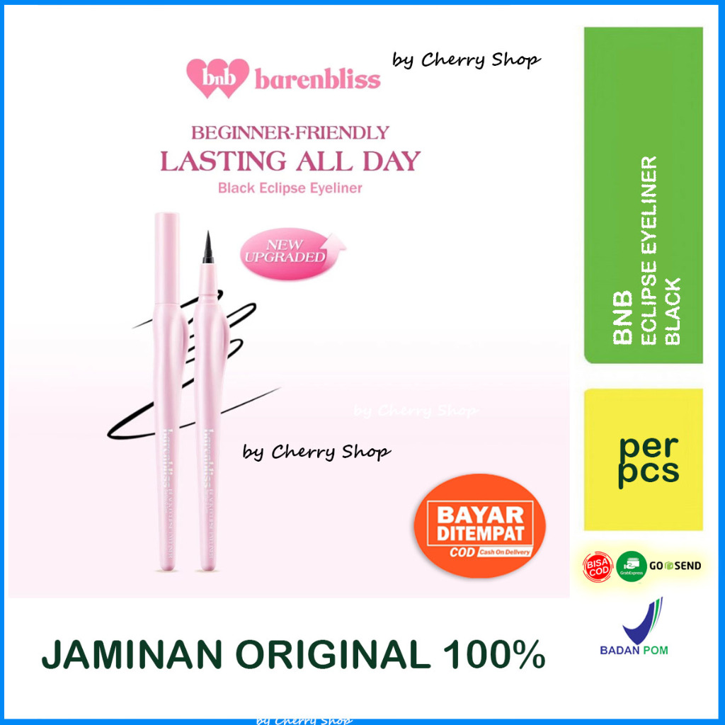BNB barenbliss Black Eclipse Liquid Eyeliner 48H Tahan Lama Waterproof & Smudge-Proof Matte Black Fi