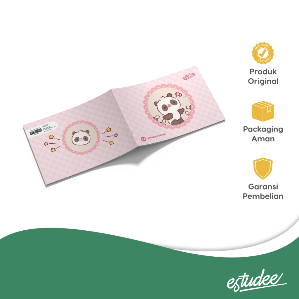 

ESTUDEE DRAWING BOOK A4 K PANDA