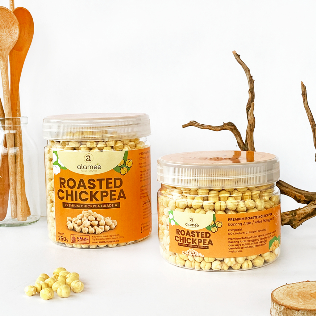 

ALAMEE Kacang Arab Panggang Roasted Chickpea Nut Adas Arap Gurih Matang Renyah Chickpeas Premium