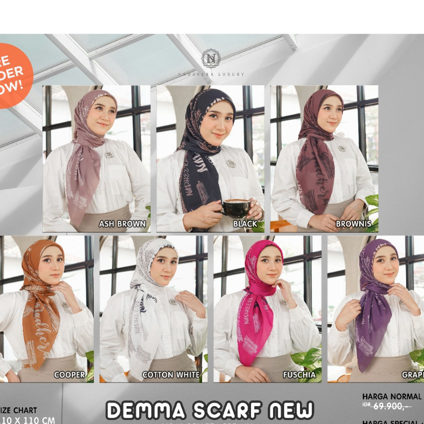 SPECIAL PRICE SCARF NADHEERA || DEMMA SCARF || GWENY SCARF