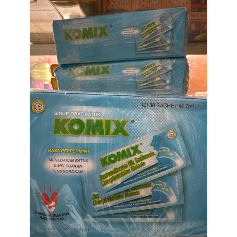 

Sirup Obat Batuk KOMIX PEPPERMINT/JAHE/JERUKNIPIS/OBH