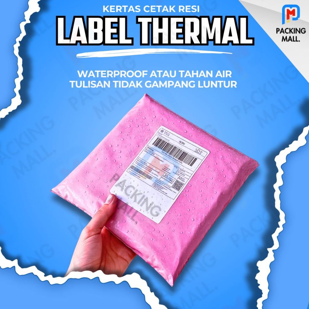 

Kertas Resi 100X100 Isi 500 Pcs / Printer Label / Stiker Bare / Thermal / Label Thermal Resi