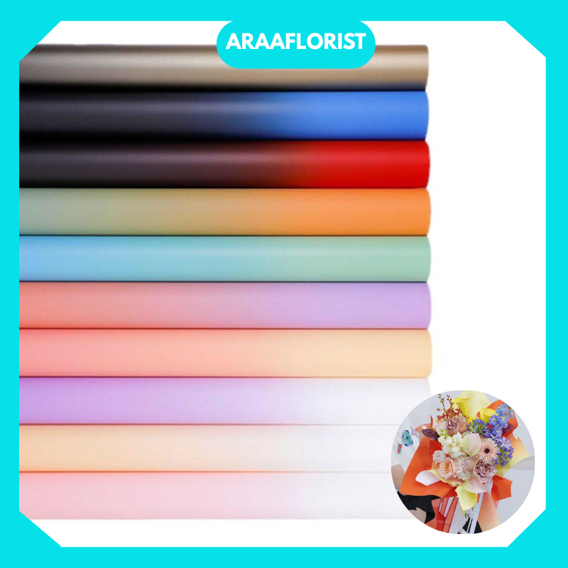 

KB033 Kertas Buket Bunga Gradient Color Cellophane Waterproof Florist