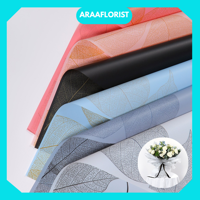 

KB037 20 LEMBAR Flower Wrapping Paper Waterproof Hand Bouquet Kertas Cellophane Florist