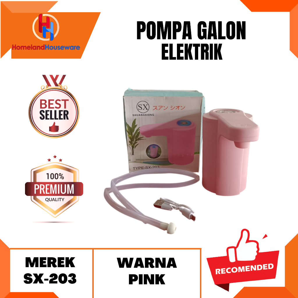 SIAP KIRIM-READY MADIUN/POMPA GALON ELEKTRIK SX-203/POMPA AIR GALON/POMPA GALON AIR ELEKTRIK SX-203
