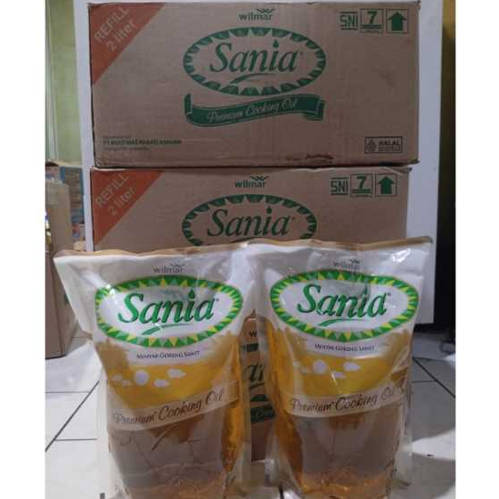 

Sania Minyak Goreng Sawit Premium Cooking Oil Pouch 2L