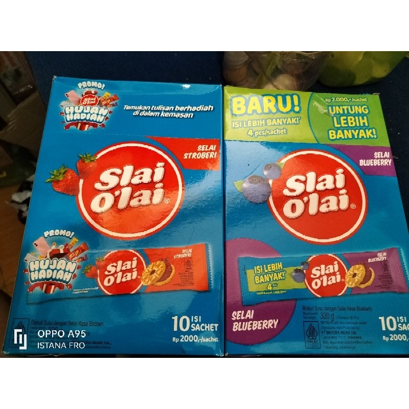

slay olay isi 10 pcs rasa strobery dan anggur (random)