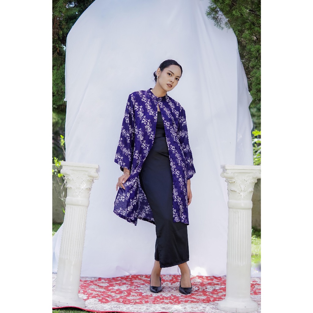 Batik Fractal Aluna Outer Lengan Panjang