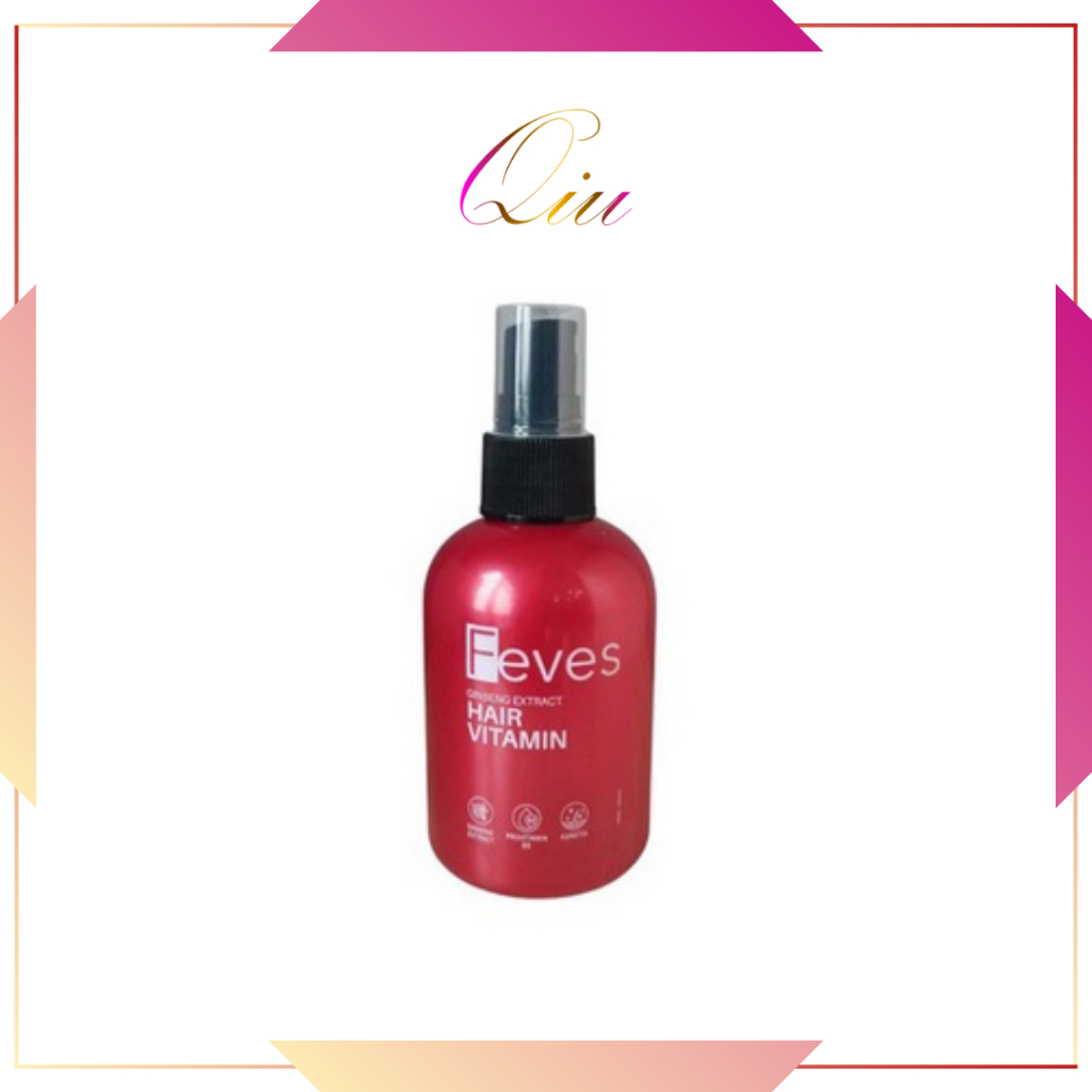 FEVES Gingseng Hair Serum - Vitamin Rambut Spray - Hair Vitamin (Perawatan Rambut Kering Dan Kusut)