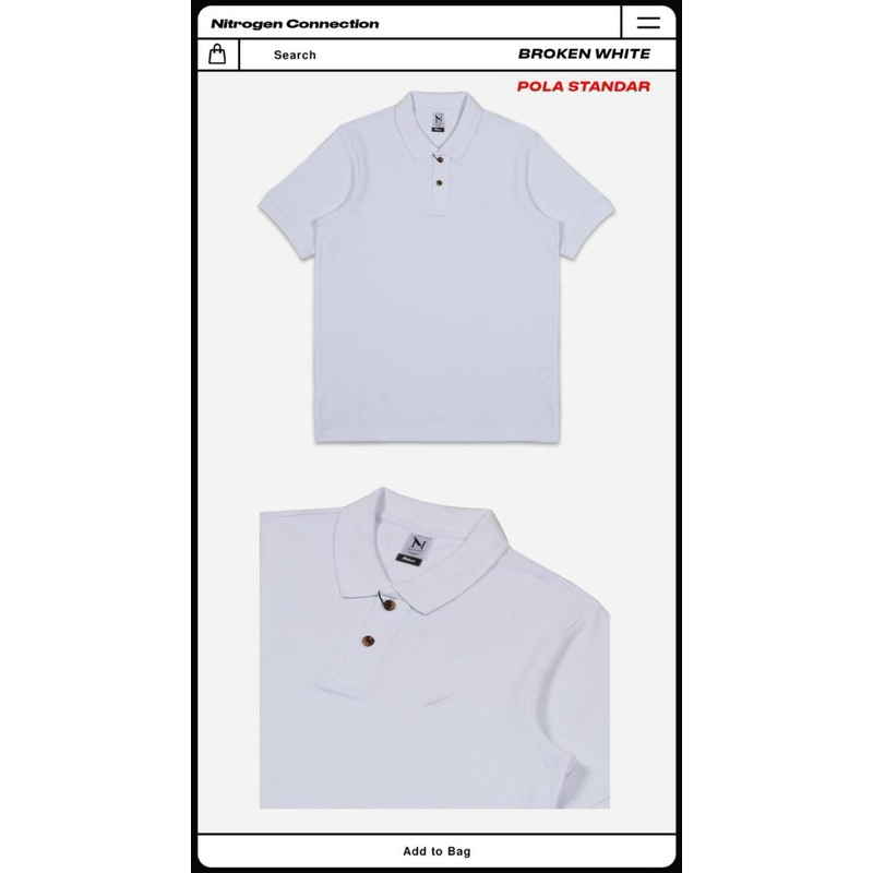 kaos krah polos nitrogen