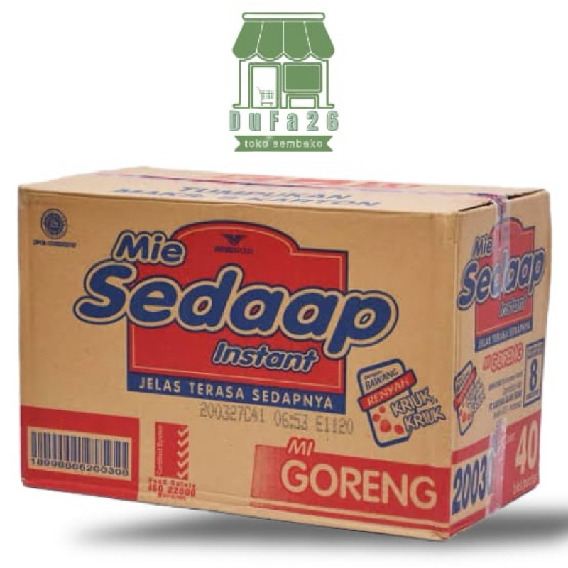 

Mie SEDAAP goreng mie instan 40 x 90 gr