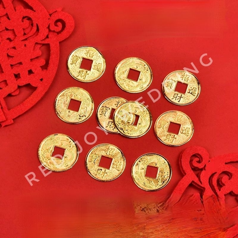 Koin yenci / koin yuanci / koin perlengkapan sangjit chinese wedding ( 1 pack isi 50pcs)