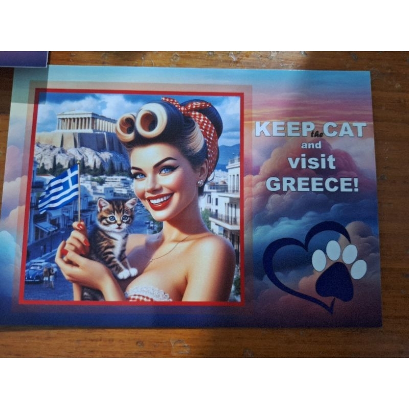 

kartu pos keep cat series/keep cat series postcard