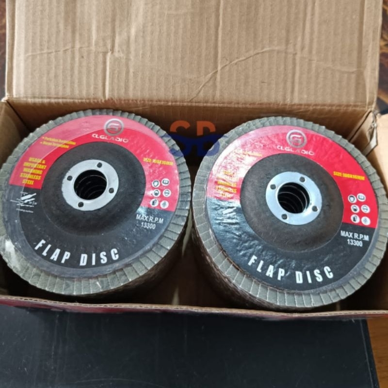 Amplas susun 4" / flap disc 80 / gerinda amplas susun / amplas susun gerinda 4" Inch grid 80 / mata 