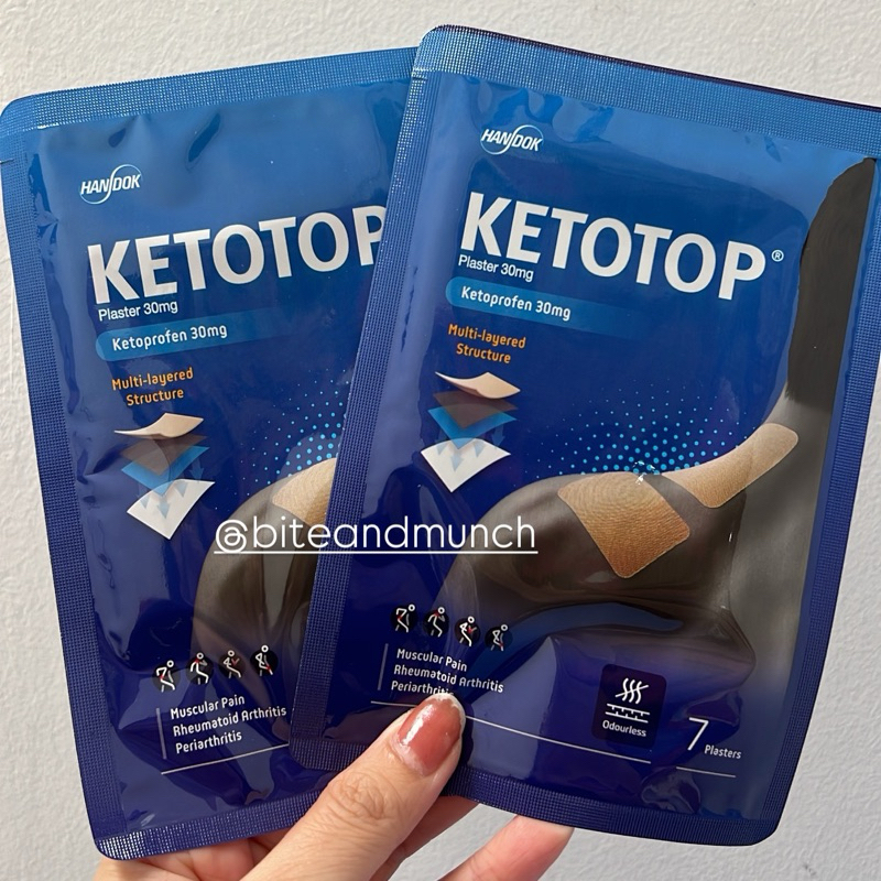 KETOTOP PLASTER KOREA PATCH IMPORT - koyo pereda sakit otot sendi