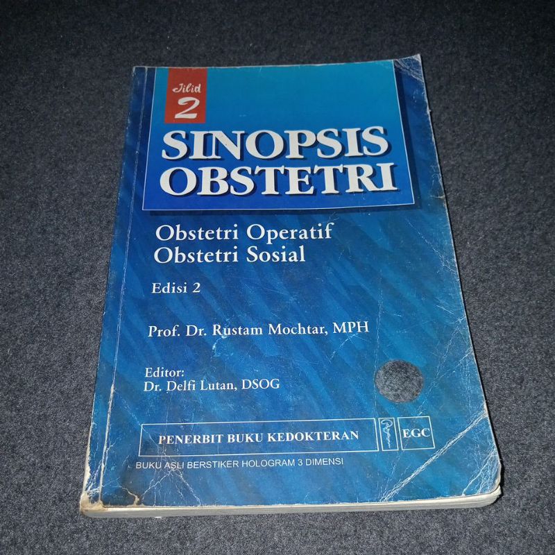 BUKU SINOPSIS OBSTETRI JILID 2 EDISI 2 - PROF DR RUSTAM MOCHTAR MPH