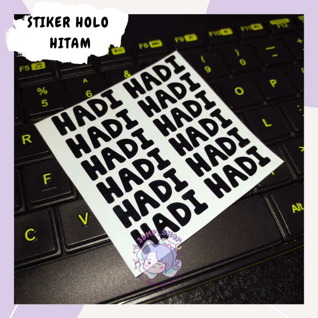 

Stiker Nama CUTTING Request Custom decal skotlit hologram WATERPROFF Decal cocok untuk Botol Ripstick Minum, Souvenir, Power Bank