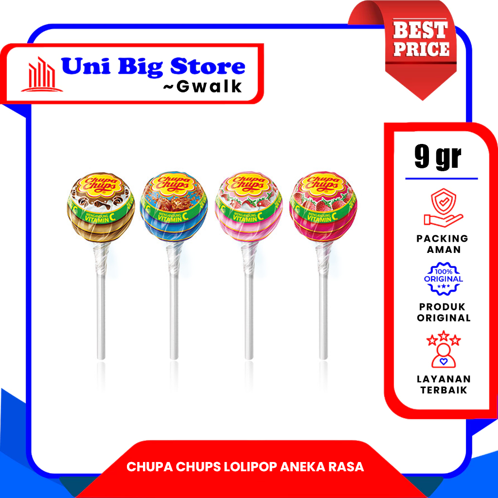 

CHUPA CHUPS LOLIPOP ECER - 12 gr