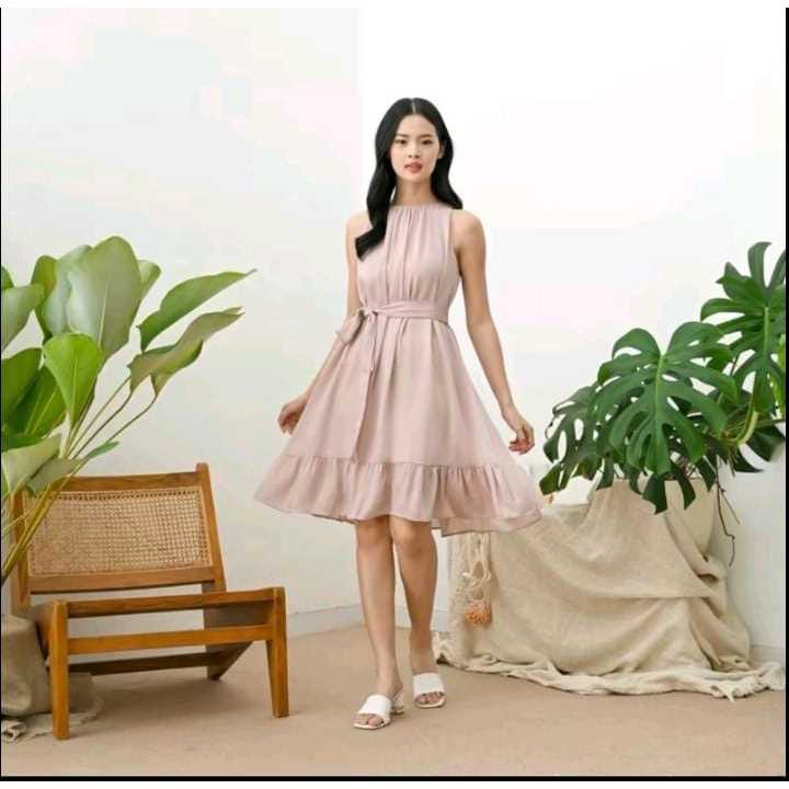 Isabela dress/midi dress/dres wanita