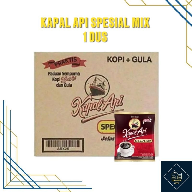 

kopi kapal api spesial mix kopi + gula 23 gram 1 dus promo surabaya